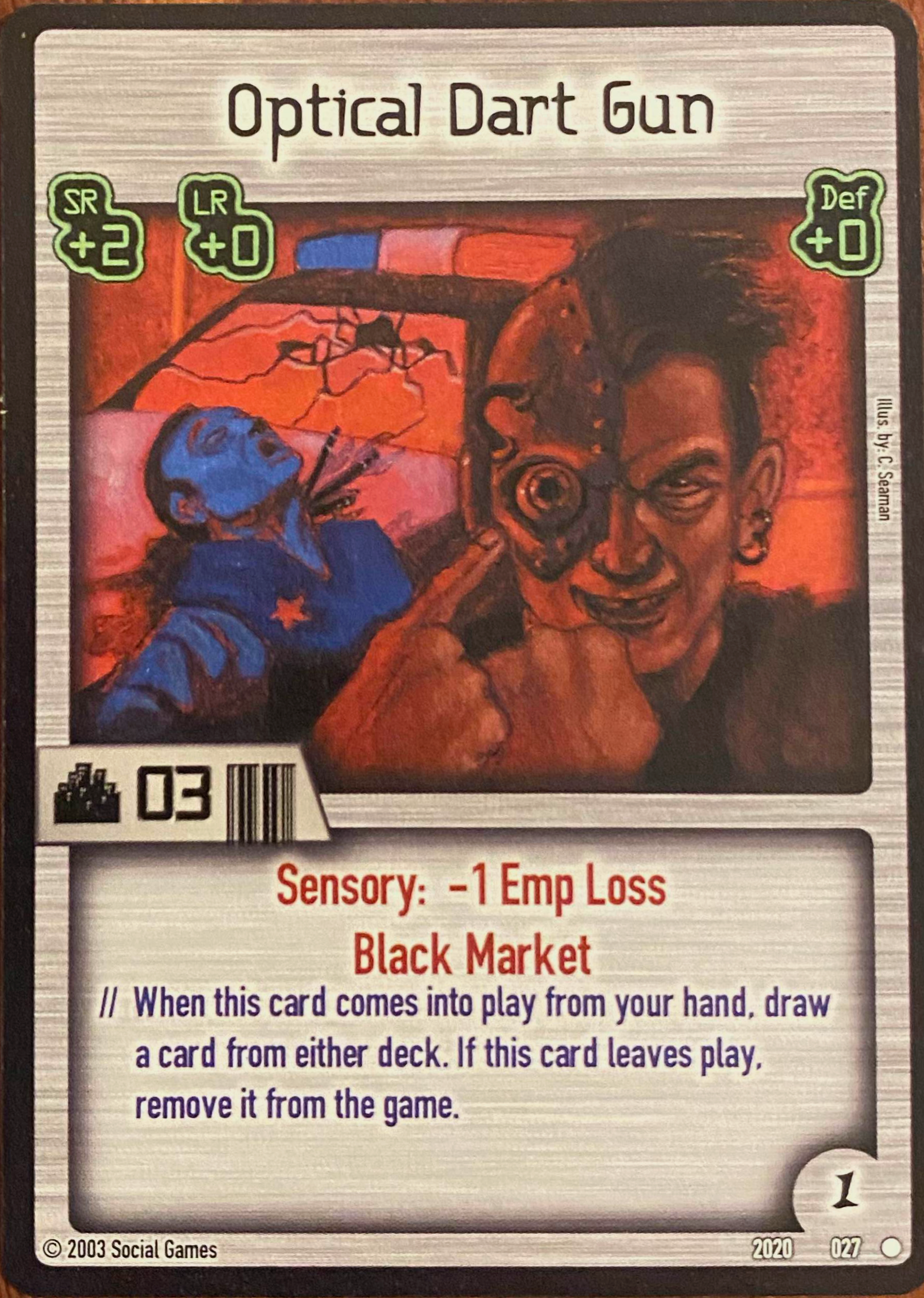 Optical Dart Gun Card