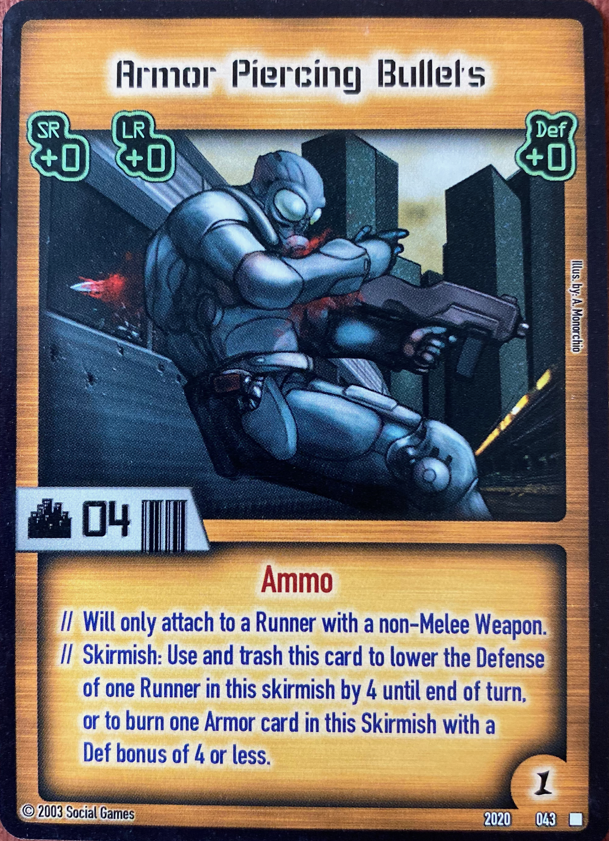Armor Piercing Bullets Card