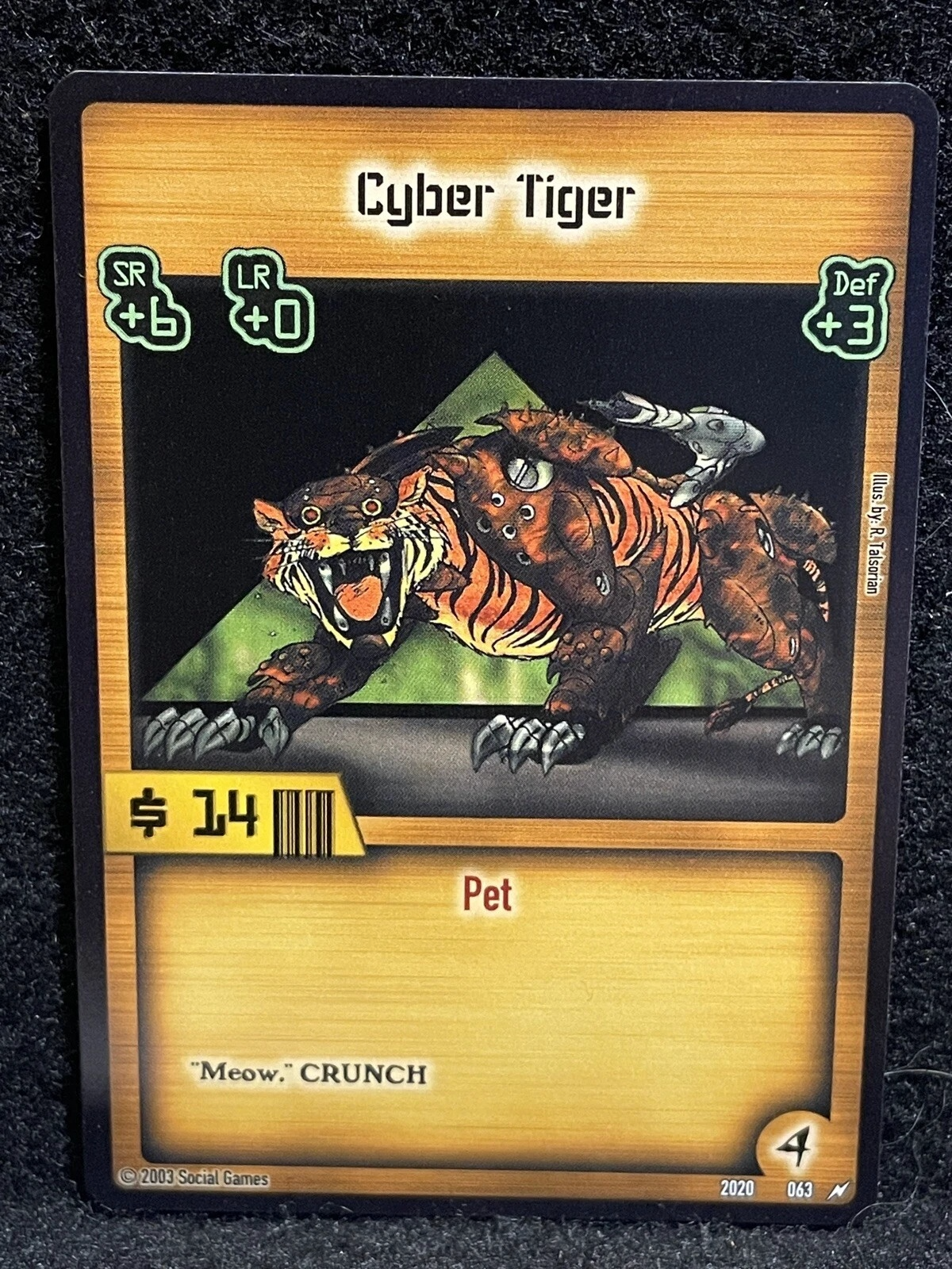Cyber Tiger Card