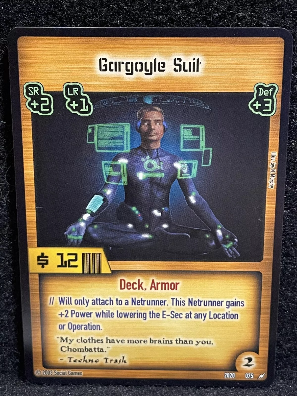 Gargoyle Suit Card
