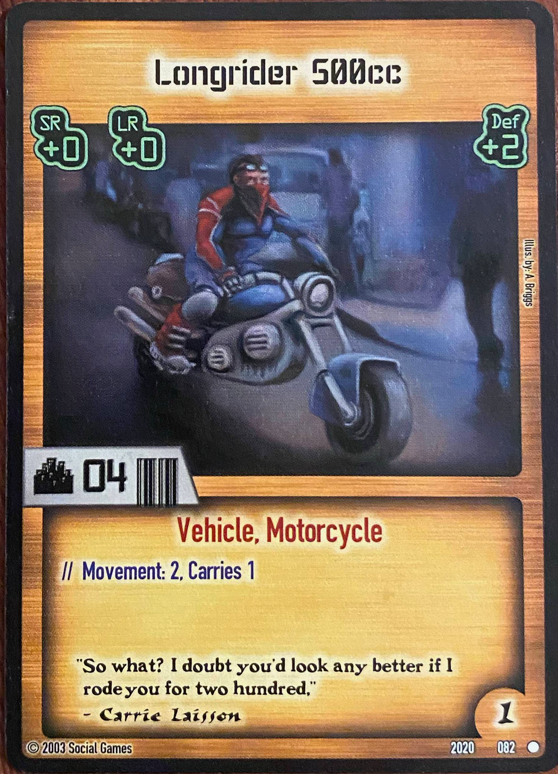 Longrider 500cc Card