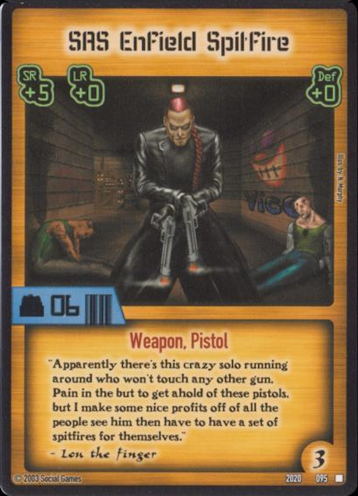 SAS Enfield Spitfire Card