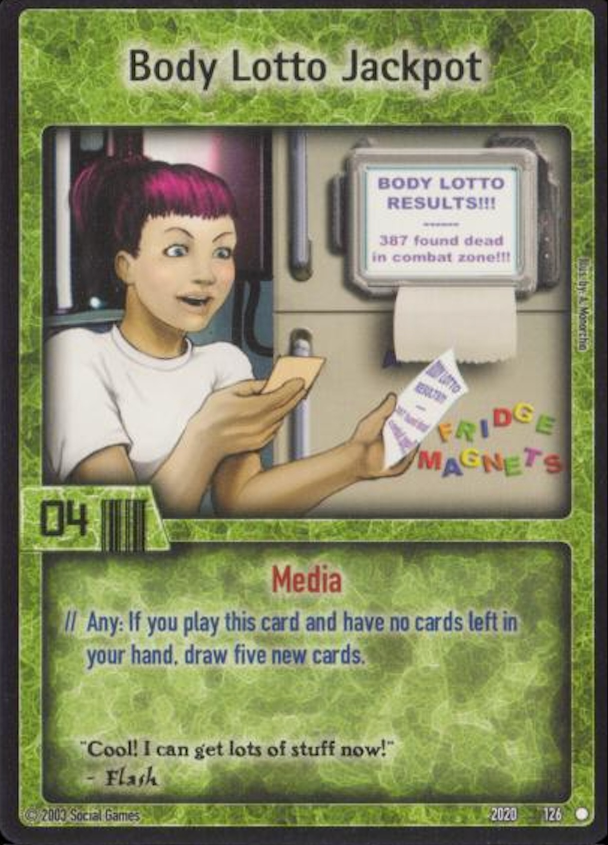 Body Lotto Jackpot Card