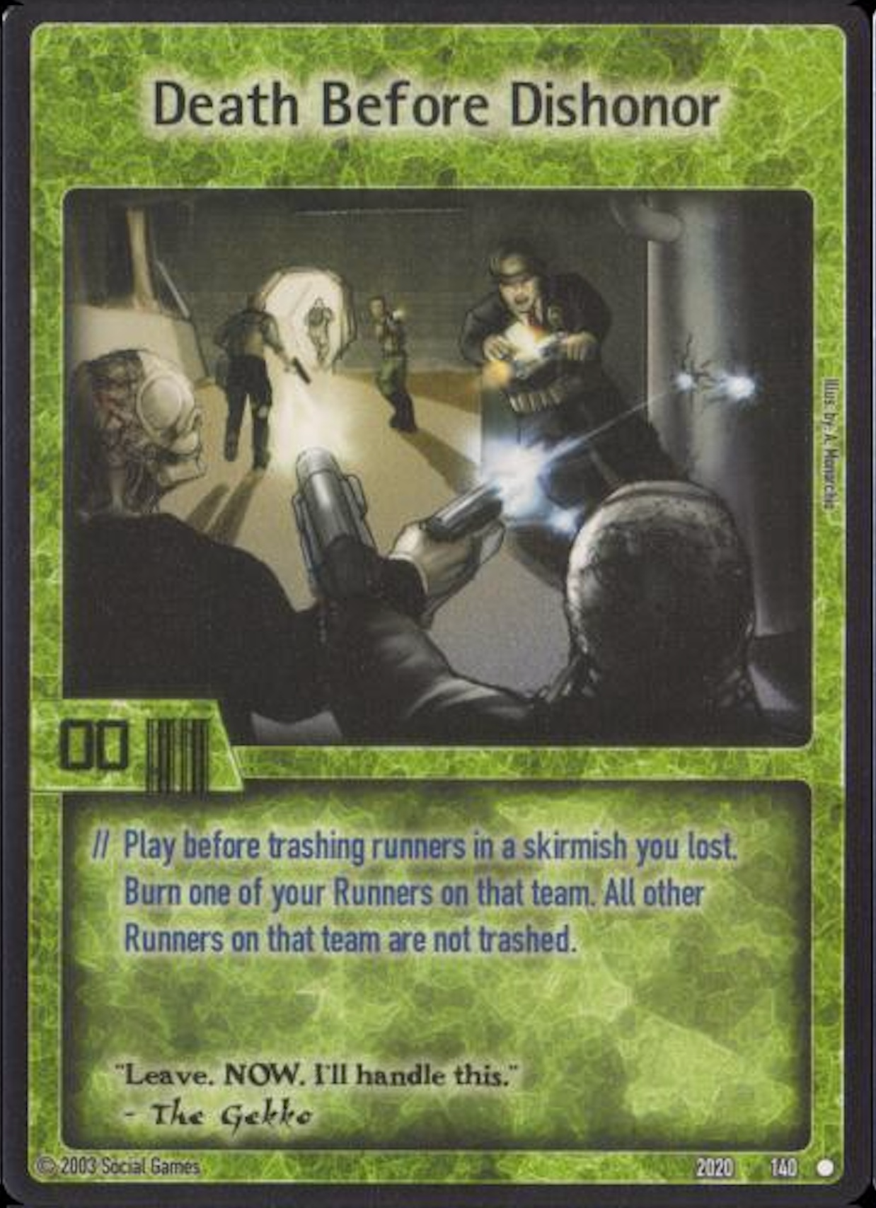 Death Before Dishonor Card