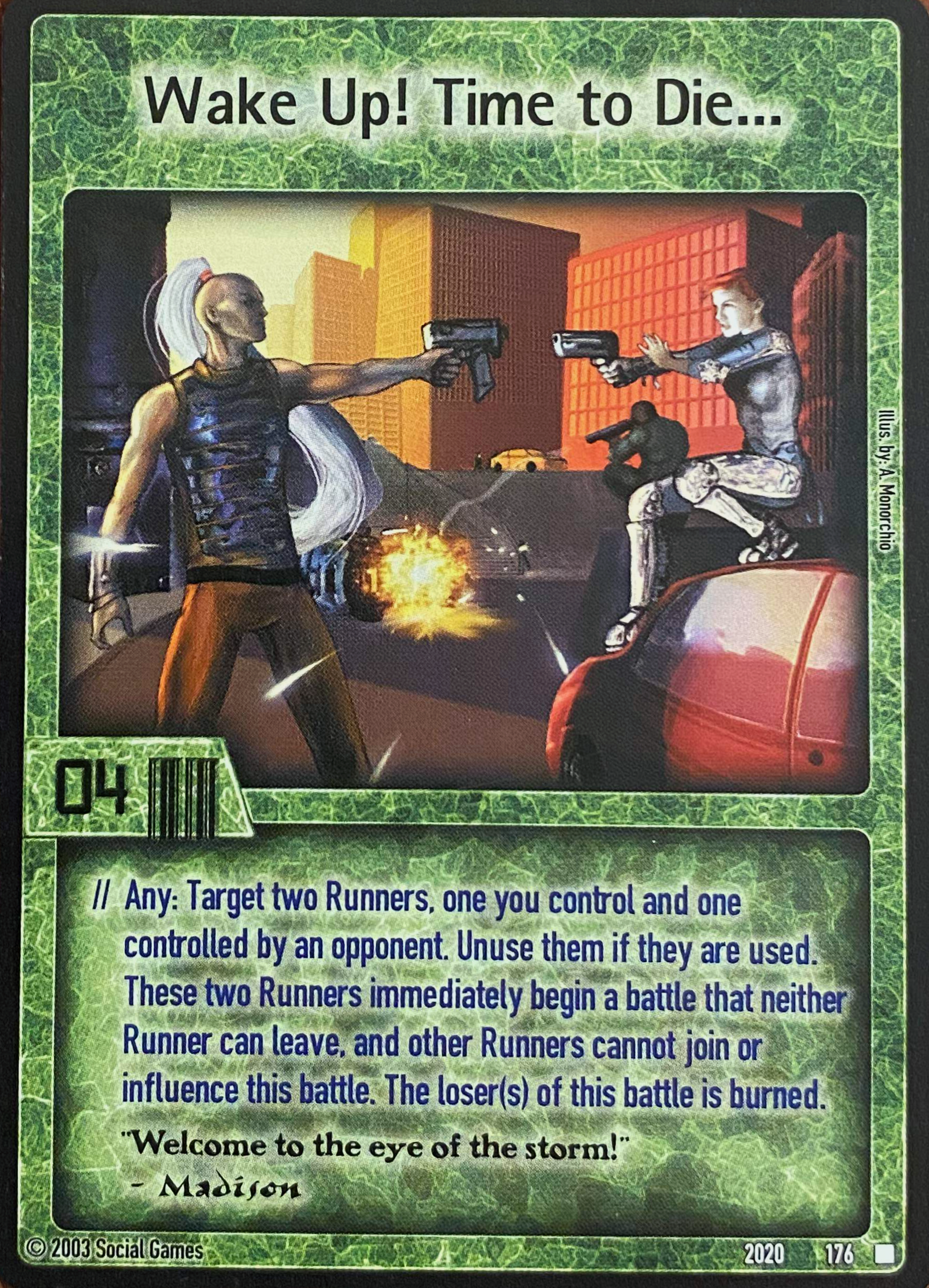 Wake Up! Time to Die… Card