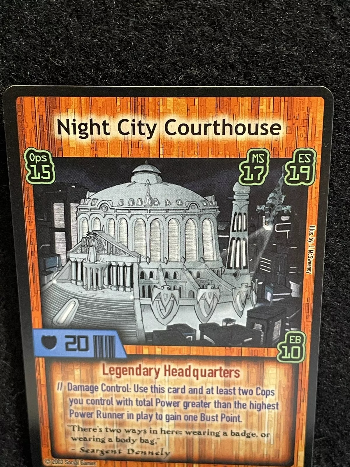 Night City Courthouse Card