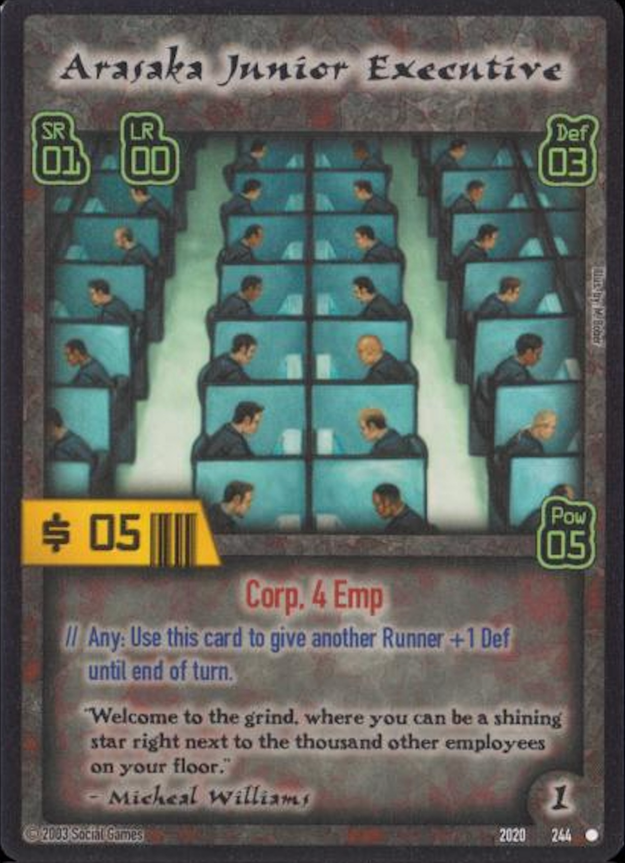 Arasaka Junior Executive Card