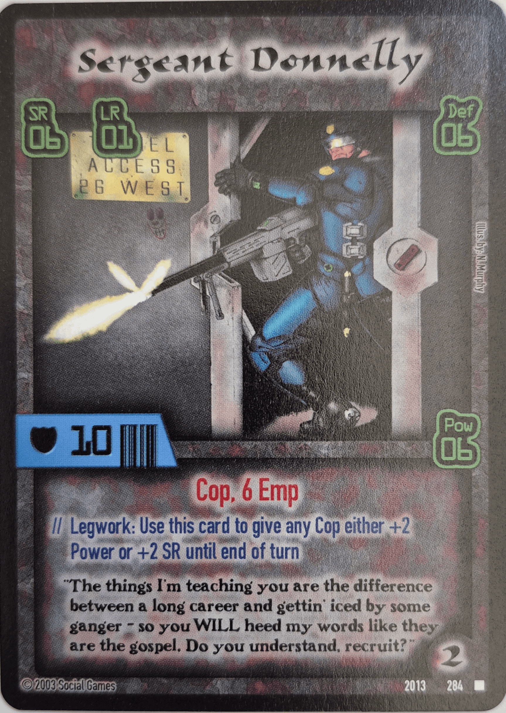 Sergeant Donnelly Card