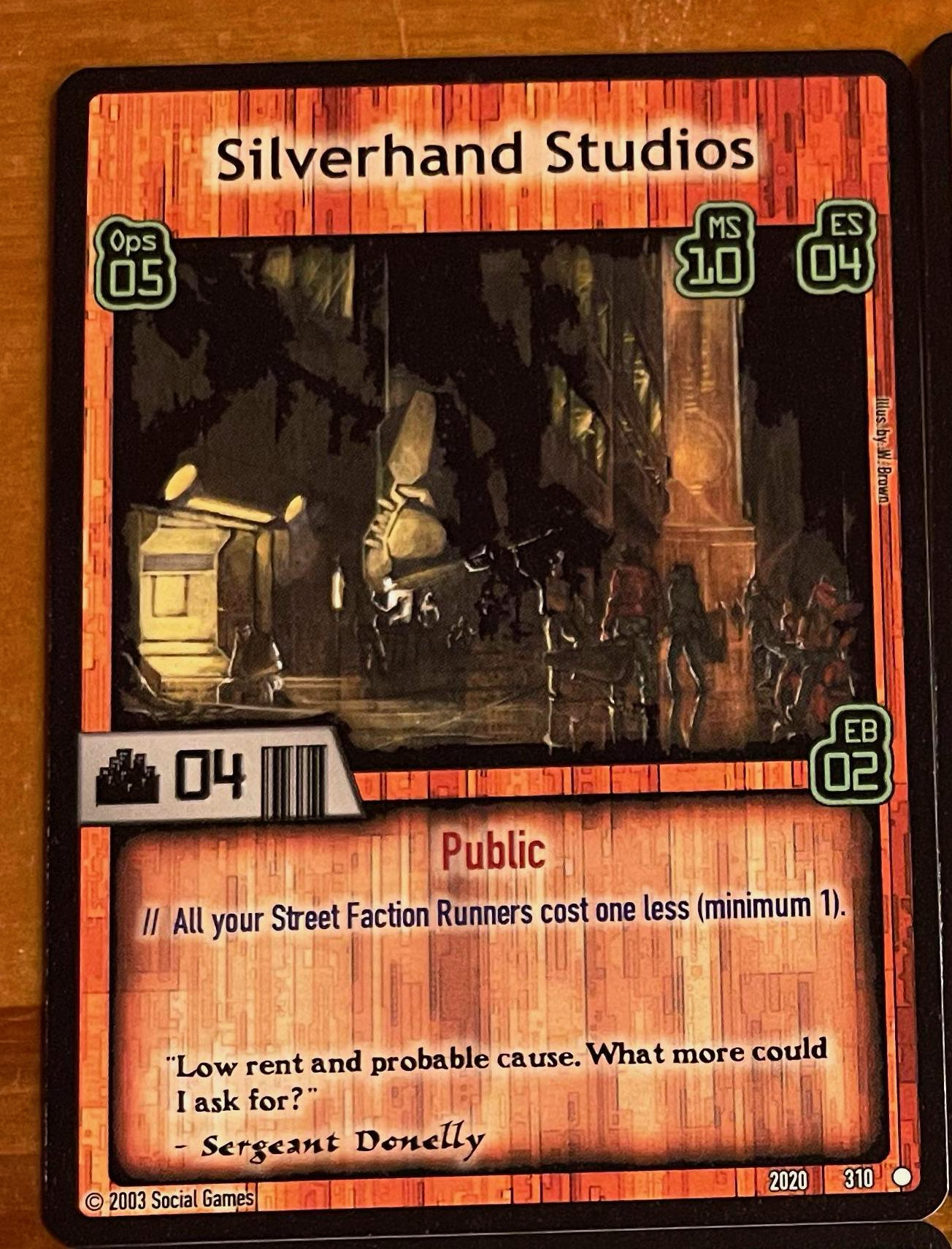 Silverhand Studios Card