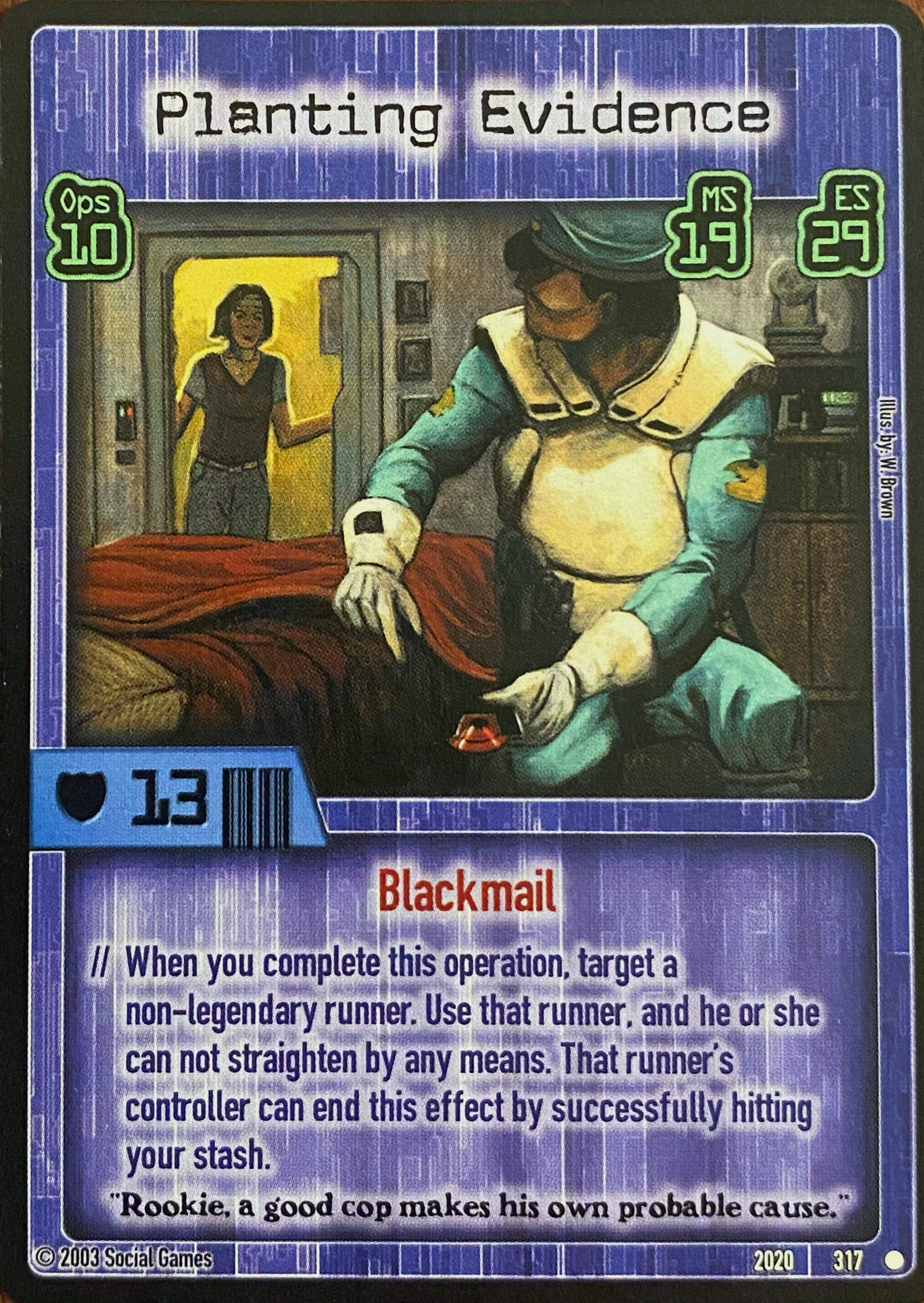 Planting Evidence Card