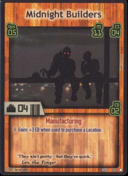 Midnight Builders Card
