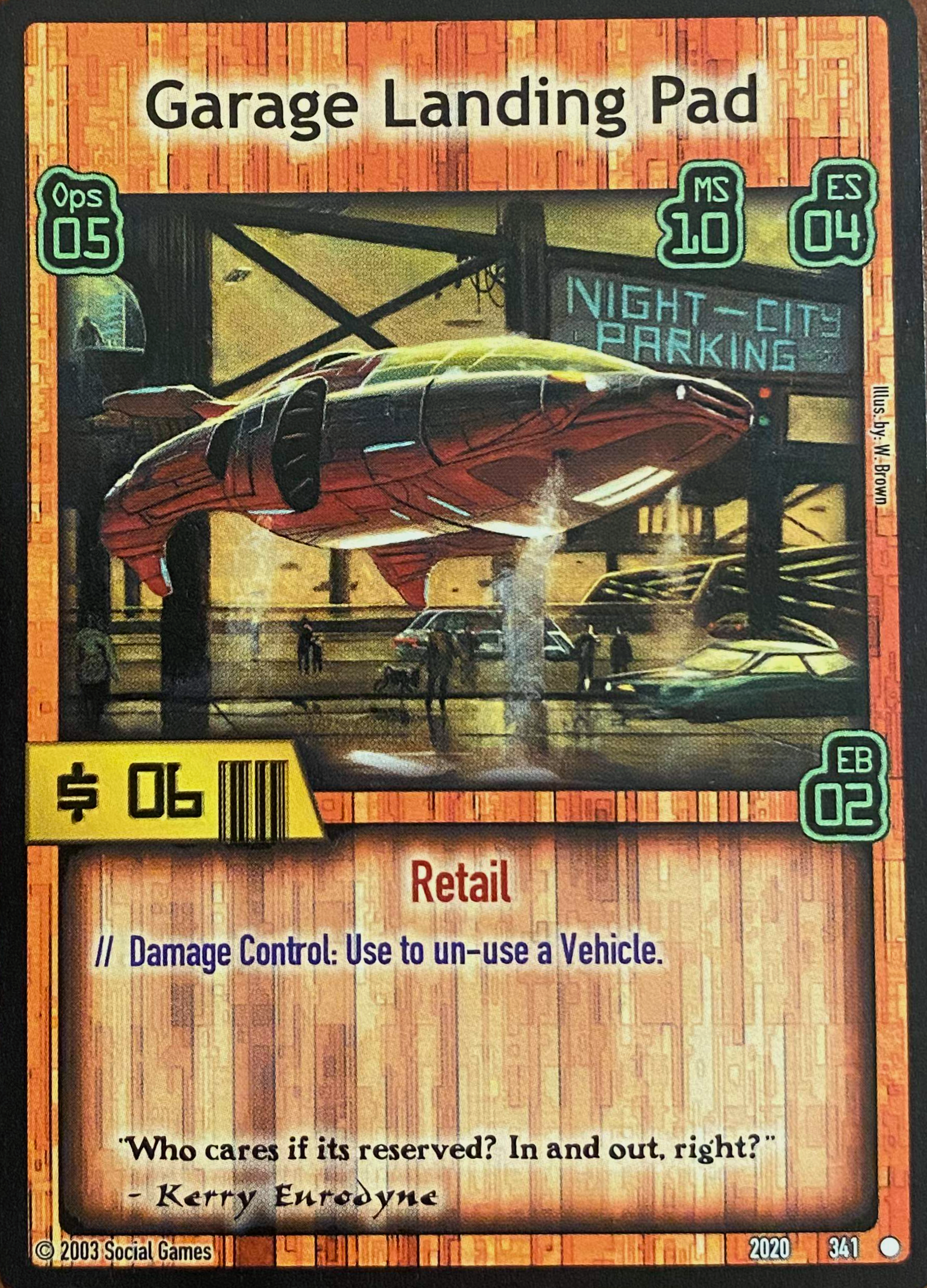 Garage Landing Pad Card