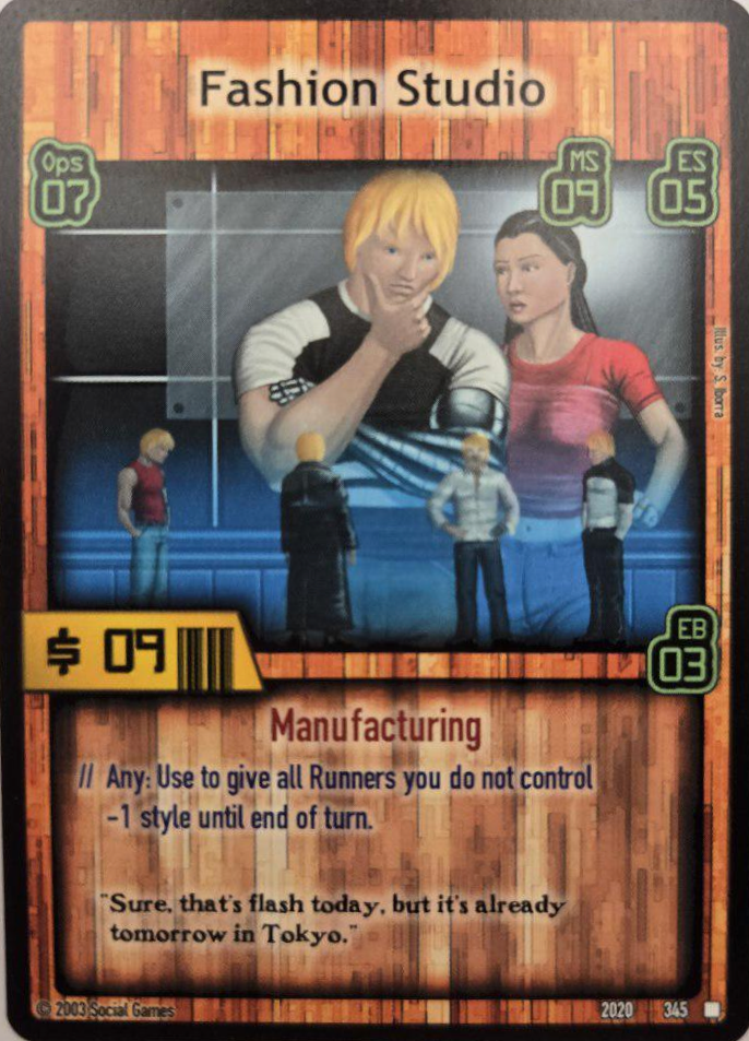 Fashion Studio card scan